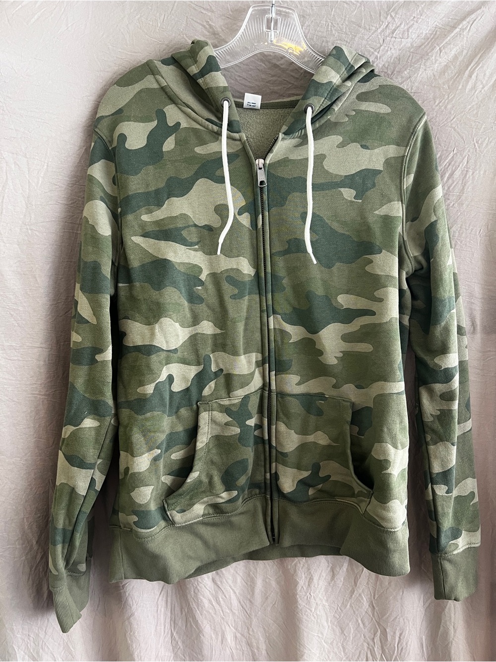 Old Navy Olive Green Camo Zip Hoodie